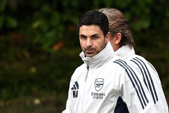 Mikel Arteta dalam pelatihan Arsenal