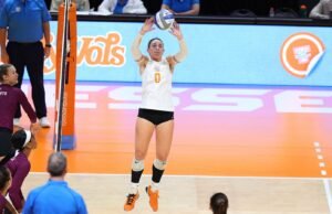 Mogridge mencapai assist tertinggi dalam karirnya saat kalah dari #9 Texas A&M