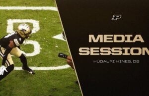 Sesi media DB Hudauri Hines | Pembuat Boiler Purdue Football-Purdue