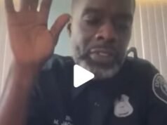 seorang petugas polisi muncul dengan pakaian dalam, videonya menjadi viral