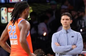 Guntur kalah. OKC turun menjadi 24-2 setelah kalah dari San Antonio di semifinal Piala NBA