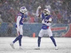 Berkat 4 touchdown Josh Allen dan pick-6 Christian Benford, Bills meraih kemenangan 39:34 atas Bengals