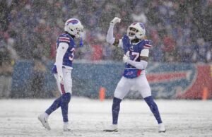 Berkat 4 touchdown Josh Allen dan pick-6 Christian Benford, Bills meraih kemenangan 39:34 atas Bengals