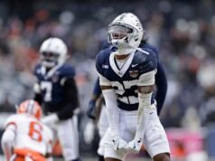 Grunkemeyer melakukan dua gol saat Penn State mengalahkan Clemson 22-10 di Pinstripe Bowl