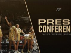 Konferensi pers pasca pertandingan Tara Daye dan Kiki Smith | melawan Lipscomb | Bola Basket Wanita Purdue – Pembuat Boiler Purdue