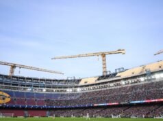 Spotify Camp Nou di Barcelona mengambil langkah lain menuju kapasitas penuh