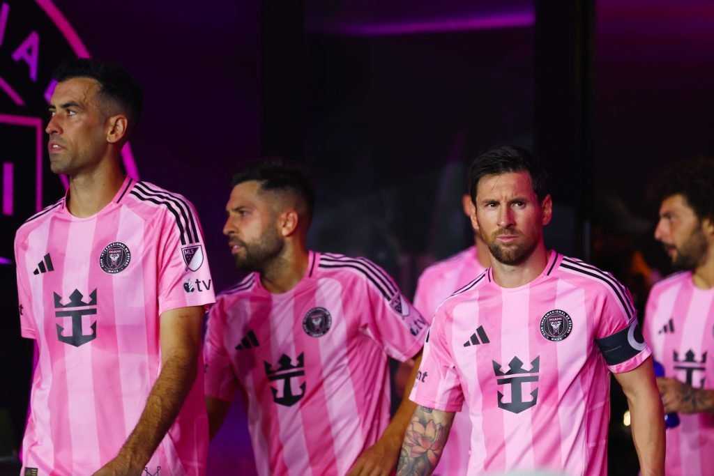 Sergio Busquets dari Inter Miami, Lionel Messi dan Jordi Alba