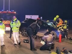 Epfig. Enam orang terluka setelah tabrakan tiga kendaraan