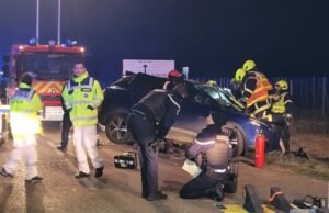 Epfig. Enam orang terluka setelah tabrakan tiga kendaraan