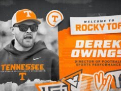 Juara nasional Derek Owings ditunjuk sebagai direktur pertunjukan olahraga sepak bola