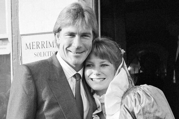 James Hunt dan istri keduanya Sarah Lomax