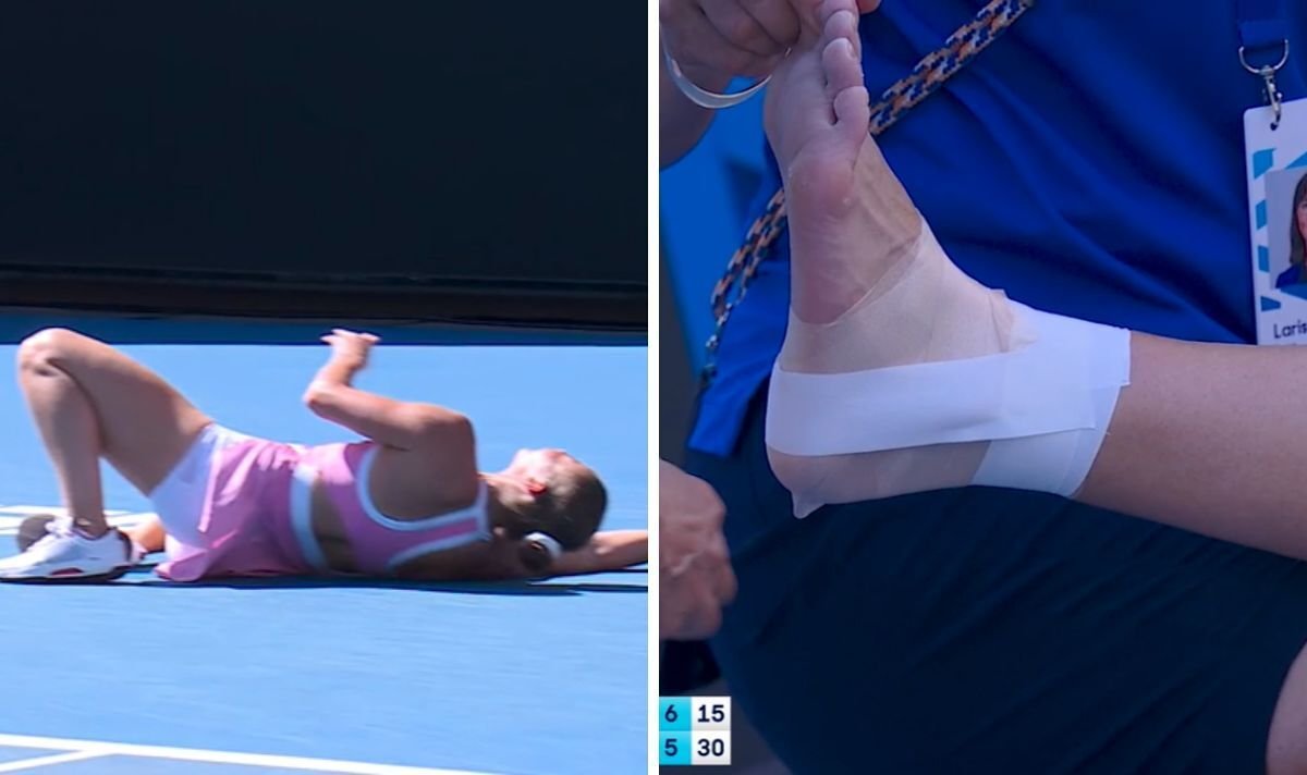 Marta Kostyuk terjatuh di Australia Terbuka