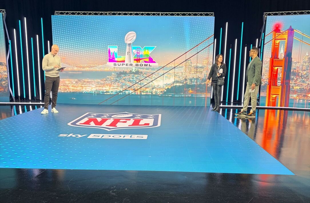 Grafik NFL Super Bowl.