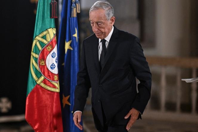 Presiden Portugal Marcelo Rebelo de Sousa di Istana Belem di Lisbon pada 13 Maret 2025.