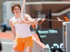 Cade Gray memimpin lompat galah SEC di Doc Hale Invite