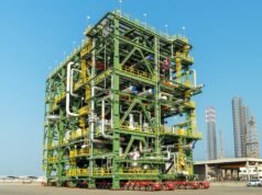 Mammoet mengerahkan 120 jalur gandar untuk paket gas di Uni Emirat Arab