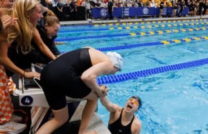 Spink meraih 50 emas gratis untuk tahun ketiga berturut-turut, Lady Vols meraih 200 gelar estafet gratis pada Hari ke-5 SEC