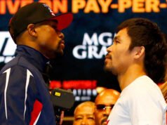 Manny Pacquiao bereaksi terhadap pertandingan ulang warga Michigan Floyd Mayweather Jr