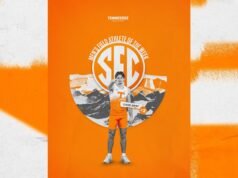 Cade Gray memperoleh penghargaan SEC Field Athlete of the Week kedua