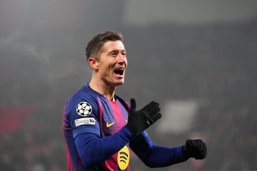 Robert Lewandowski dari FC Barcelona