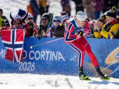 Klaebo dari Norwegia memenangkan medali emasnya yang ke-9 dalam olahraga ski lintas alam, mencetak rekor Olimpiade Musim Dingin