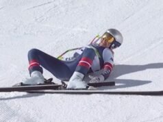 Lindsey Vonn menjerit kesakitan setelah terjatuh di Olimpiade Musim Dingin | Lainnya | olahraga