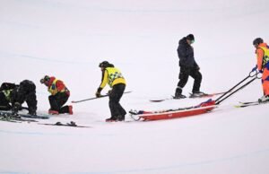 Bintang Olimpiade Musim Dingin mengalami kecelakaan dan tidak bergerak di lantai | Lainnya | olahraga