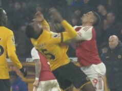Pertandingan Arsenal berakhir dengan kekacauan saat Gabriel Jesus bentrok dengan bintang Wolves | Sepak Bola | olahraga