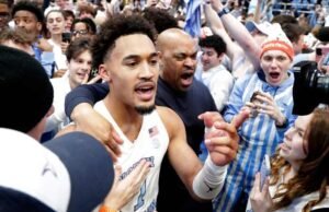 Seth Trimble tinggal di UNC. Hadiahnya adalah tembakan besar yang mengejutkan Duke dalam penyelesaian persaingan yang epik