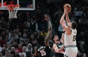 Nuggets mengalahkan Trail Blazers 157:103 dan mencetak poin tandang terbanyak dalam sejarah franchise