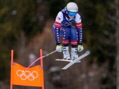 Lindsey Vonn menyelesaikan latihan lainnya dan siap untuk Olimpiade menurun karena cedera lutut