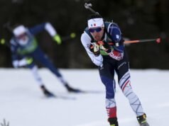 Pertandingan Olimpiade Milan-Cortina 2026: Quentin Fillon Maillet menang di biathlon dalam sprint dan membawa pulang emas