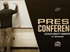 Konferensi pers Pelatih Matt Painter melawan Michigan | Bola Basket Putra Purdue – Pembuat Boiler Purdue