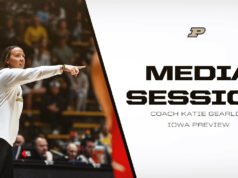 Sesi media Katie Gearld melawan Iowa | Bola Basket Wanita Purdue – Pembuat Boiler Purdue