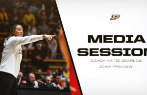 Sesi media Katie Gearld melawan Iowa | Bola Basket Wanita Purdue – Pembuat Boiler Purdue