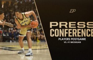 Konferensi pers pemain setelah pertandingan melawan Michigan | Bola Basket Putra Purdue – Pembuat Boiler Purdue