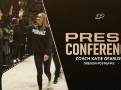 Konferensi pers Pelatih Katie Gearld setelah pertandingan melawan Oregon | Bola Basket Wanita Purdue – Pembuat Boiler Purdue