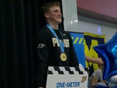 Max Miller memenangkan gelar Sepuluh Besar dalam penyelaman 1 meter – Purdue Boilermakers