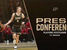 Konferensi pers pemain usai pertandingan melawan Indiana | Bola Basket Putra Purdue – Pembuat Boiler Purdue