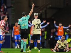 Audio VAR kartu merah bek Barcelona melawan Atletico Madrid dirilis