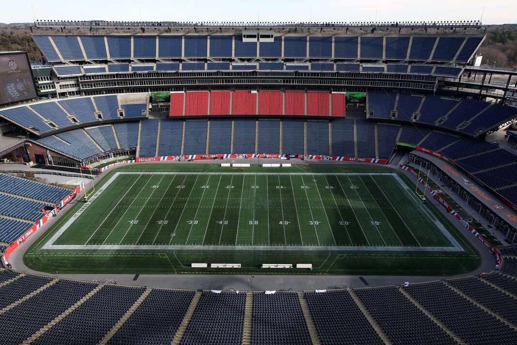 Pemandangan umum Stadion Gillette