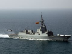 Fregat Spanyol Álvaro de Bazán menyebarkan kemampuan sistem tempur Aegis di kapal induk Charles de Gaulle