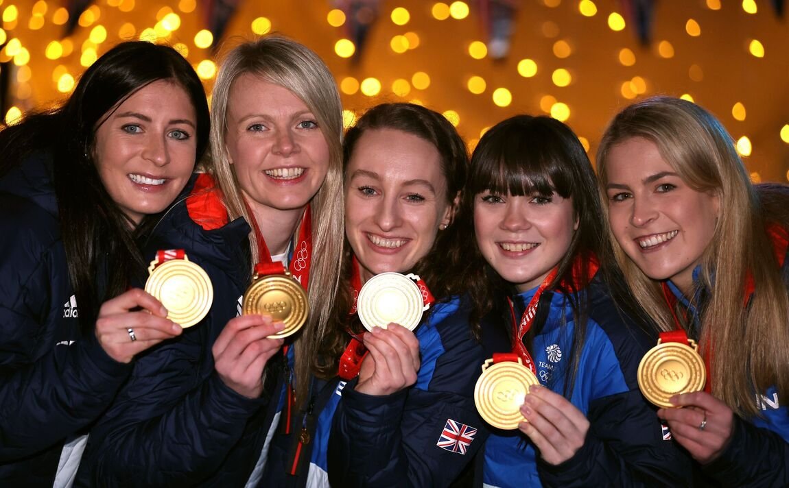 Pemotretan Tim GB Olympic Curlers