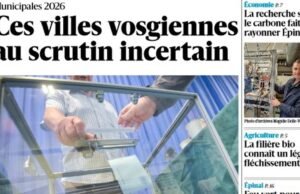 Vosges. Temukan halaman depan surat kabar Anda hari Selasa, 10 Februari