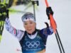 Olimpiade Musim Dingin 2026 – Biathlon. Ganda Prancis yang luar biasa dalam start massal, juara Olimpiade Océane Michelon untuk Julia Simon