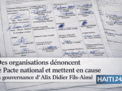 Organisasi-organisasi mengecam Pakta Nasional dan mempertanyakan pemerintahan Alix Didier Fils-Aimé. Berita terbaru dari Haiti: politik, keamanan, ekonomi, budaya.