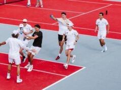 Borisiouk memimpin tenis putra #23 dengan kemenangan 4-3 atas #28 Clemson