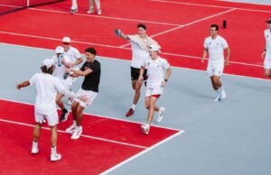 Borisiouk memimpin tenis putra #23 dengan kemenangan 4-3 atas #28 Clemson