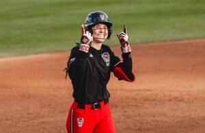 Talley menerima penghargaan D1 Softball National Freshman of the Week dan penghargaan ACC Freshman of the Week.