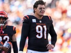 Menurut sumber AP, bintang perusuh Trey Hendrickson akan berangkat ke Baltimore dengan kontrak empat tahun senilai $112 juta